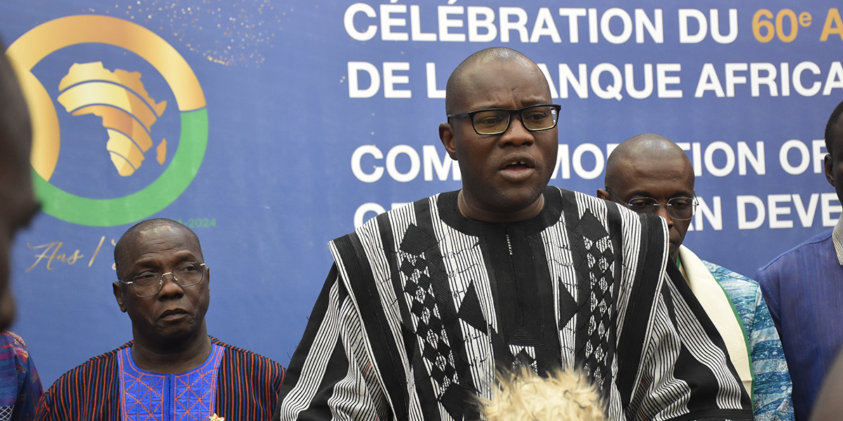 Le ministre ABoubakar Nacanabo à la cérémonie du 60e anniversaire de la BAD