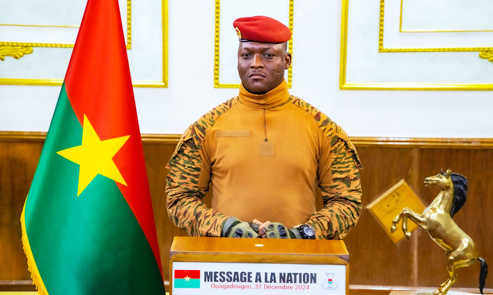 Le Capitaine Ibrahim Traoré le 31 décembre 2024 a prononcé un discours à la nation.