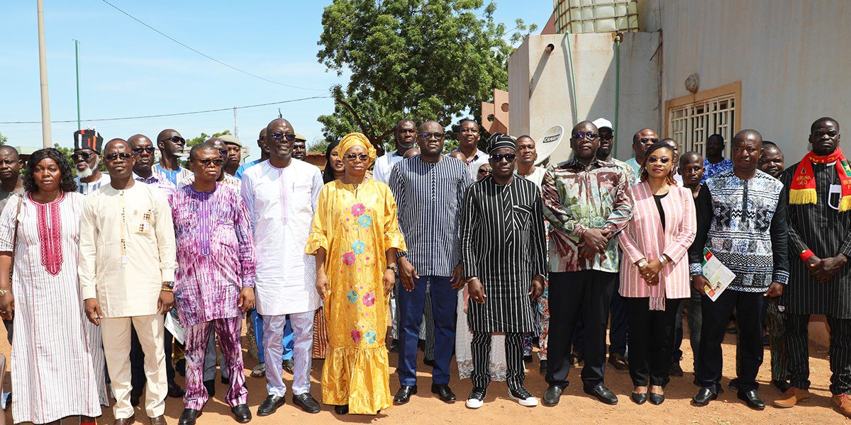 Les officiels à la cérémonie de lancement de l'initiative LAFIA du FONAFI, Ouahigouya, 14 sept. 2024